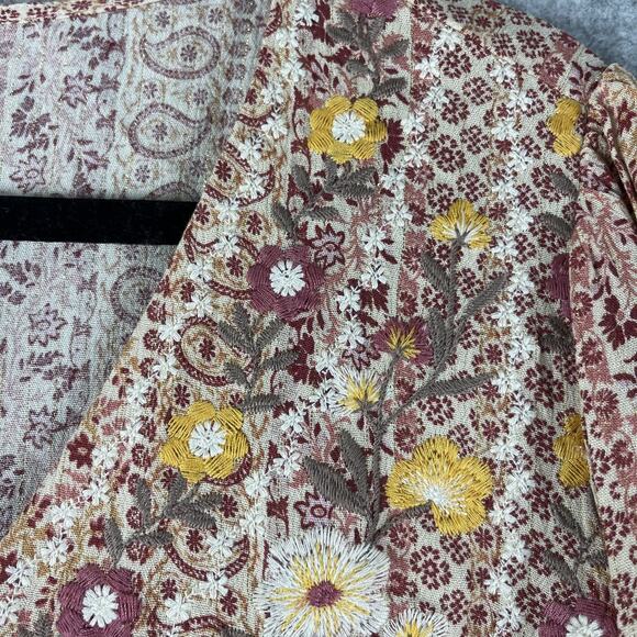 Savanna Jane Embroidered Top Womens 1X Floral Babydoll Boho Peasant Flowy NEW - Picture 7 of 12